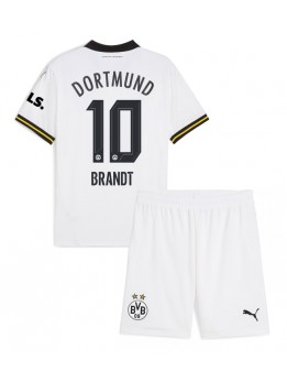 Borussia Dortmund Julian Brandt #10 Ausweichtrikot für Kinder 2024-25 Kurzarm (+ Kurze Hosen)